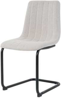 Stuhl Polyester Metall 43 x 87 x 53 cm Schwarz Beige