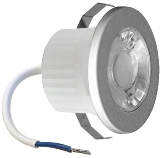 3w Mini LED Einbauleuchte Einbaustrahler Einbauspot Spot Silber 240 Lumen Schutzart IP54 Warmweiß
