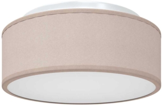 vidaXL Deckenleuchten Einbaumontage Taupe Ø 30 cm Stoff E27 42001205