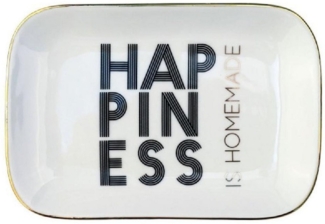 Giftcompany Schmuckkassette Porzellanteller Love Plates Happiness Weiß