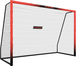 Hudora 'Pro Tect 300 Advanced' Fußballtor, Stahlrohrrahmen mit EPE-Schaumstoff ummantelt, Rot / Schwarz, 300x200 cm