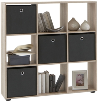 Raumteiler Metro 5 / Mega 5 , Holzwerkstoff , Holzfarben , 105 x 109 x 33 cm