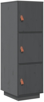 Highboard Grau 34 x 40 x 108,5 cm Massivholz Kiefer [820169]