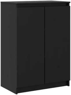 vidaXL Sideboard Schwarz 60x36x84 cm Massivholz Kiefer 808112