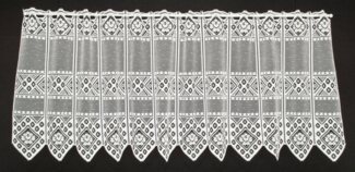 Gardinen Kranzusch Scheibengardine nach Maß Blume Muster, Stangendurchzug (1 St), transparent, Stablöcher,transparent,verschiedene Höhen, Breiten