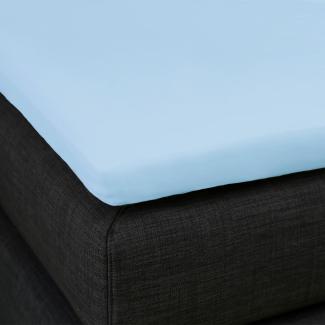 Formesse Topper Spannbettlaken Bella Gracia La Piccola|180x200 cm| hellblau