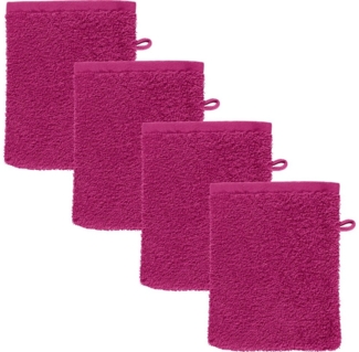 REDBEST Waschhandschuh Waschhandschuh "Oceanside" 4er-Pack, Frottier (4-St), Walk-Frottier Uni