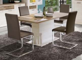 Esstisch 160-200x90cm Küchentisch Tisch pinie weiß eiche antik Holztisch
