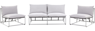Gartensofa Set 4-Sitzer PICO Metall Grau