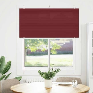 vidaXL Plissee Bordeauxrot 115x150 cm Stoffbreite 114,4 cm Polyester 4015248