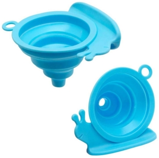 Lantelme Trichter 2 Stück Silikon Trichter Set Zusammenklappbar Küchen Silikontrichter