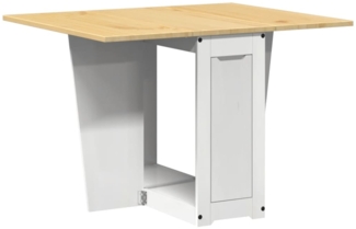 vidaXL Butterfly-Esstisch Klappbar Corona Weiß Massivholz Kiefer 4013435