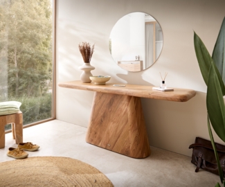 Konsolentisch Suva 180x45 cm Akazie Natur
