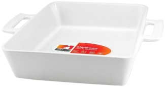 CreaTable Auflaufform quadratisch 32 cm TRUE SCALE aus Steinzeug / Auflaufformen / Backofenform / Ofenform