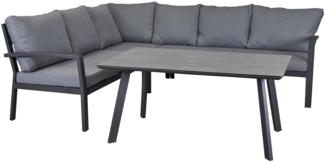 Lounge-Set Bondino, Aluminium, Grau