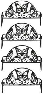 HTI-Living Schmetterling mit Lichterkette Beeteinfassung 600 cm