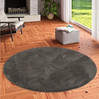 Pergamon Hochflor-Teppich Hochflor Super Soft Teppich Silky Rund, Rund, Höhe: 30 mm
