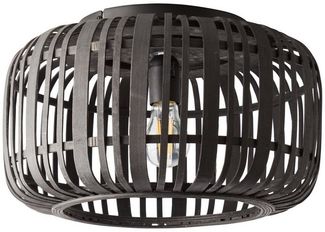 Brilliant Leuchten No. 97167-76 Woodrow Deckenleuchte 40cm holz dunkel schwarz E27