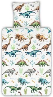 ESPiCO Bettwäsche Trendy Bedding Dinos Renforcé 135 x 200 + 80 x 80 cm