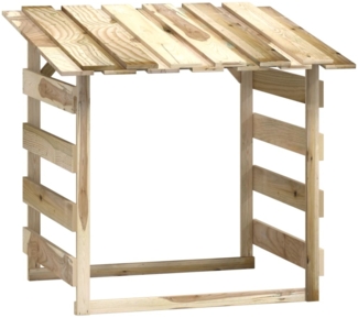 vidaXL Pergola mit Dach 100x90x100 cm Imprägniertes Kiefernholz 318379