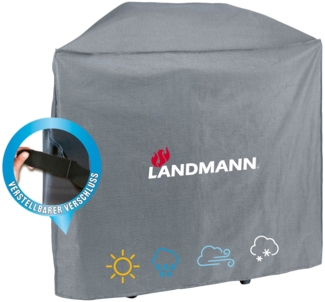 Landmann Premium Wetterschutzhaube Aus robustem Polyestergewebe & Wasserdicht UV-beständig, Atmungsaktiv & Kältebeständig Geeignet für den Triton PTS 2.1 -maxX [59x127,5 03223 Anthrazit