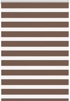 vidaXL Doppelrollo Braun 100x150 cm Stoffbreite 95,9 cm Polyester 4014339