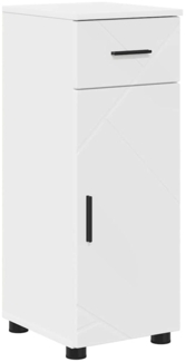 vidaXL Badezimmer Schrank mit Tür Weiß 30 x 35 x 80 cm Holzwerkstoff 883324