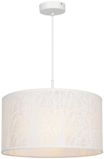 Hängeleuchte, Baum-Dekor, weiß, 38 cm, PINNI