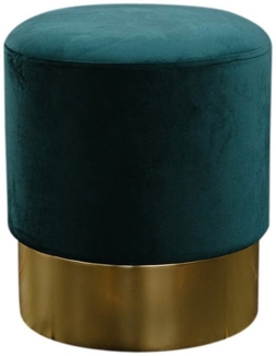 KAWOLA Hocker LIZA, Polsterhocker Pouf Velvet verschiedene Farben