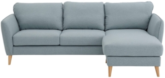 Home affaire Ecksofa MARSEILLE (242/152cm),L-Form, Rec. rechts/links, Massivholzbeine aus Eiche, in verschieden Bezügen und Farbvarianten