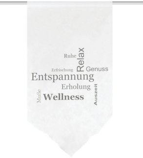 HOME WOHNIDEEN Vorhang Fensterbehang Voile Digitaldruck Auszeit 100x90 cm 1x Fensterbehang G (1 St), Kunstfaser, 1x Fensterbehang Grau