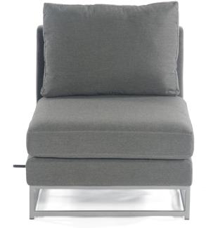 Sonnenpartner Lounge-Mittelmodul Unique Aluminium mit Kissen anthrazit Loungesessel Sunbrella