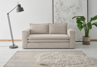 Places of Style 2-Sitzer PIAGGE, Hochwertiger Cord mit weicher Velours-Struktur