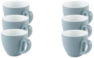 APS Espressotasse 6er Set Espresso Tassen -SNUG-, 6-tlg, Porzellan, für Heißgetränke aller Art geeignet