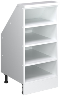 Dachschrägenschrank Rion Weiß 40 x 81.6 cm mit 4 Fächern Vicco