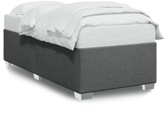 vidaXL Bettgestell ohne Matratze Dunkelgrau 90x190 cm Stoff 3284437