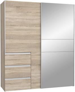 Schwebetürenschrank >WINN 2< (BxHxT: 170,3x205x61,2 cm) in Sonoma Eiche