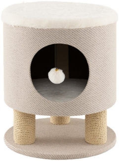 COSTWAY Katzenliege Katzenhocker mit Katzenhöhle
