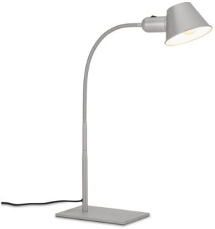 Briloner Leuchten Tischleuchte 7407-014, ohne Leuchtmittel, 2700K - Extra-Warmweiß, Schwenkbar, chrom, E27 Fassung ? max. 10 W, 23 x 15 x 65 cm