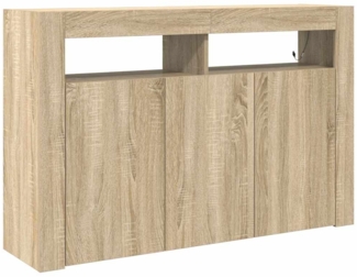 vidaXL Sideboard Sonoma Eiche 116 x 30 x 75 cm Holzwerkstoff 3333878