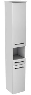 Lanzet Hochschrank mit Nische 30 cm, rechts, Weiß