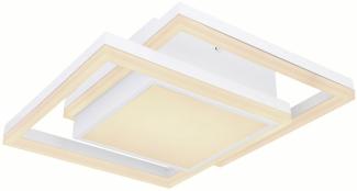 Smart LED Deckenleuchte, dimmbar, Fernbedienung, L 41,5 cm