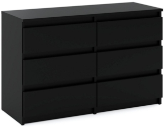 KOSETO Kommode mit 6 Schubladen - 100cm - für Wohnzimmer und Schlafzimmer, Modernes Design, Griffloses Design, Stabile Konstruktion, Langlebig