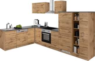 KOCHSTATION Winkelküche KS-Colmar, ohne E-Geräte, Stellbreite 210/330 cm