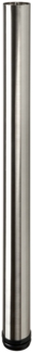 Hettich Möbelfuß 6,0 x 70 -73 cm Edelstahl-Optik - 1 Stück