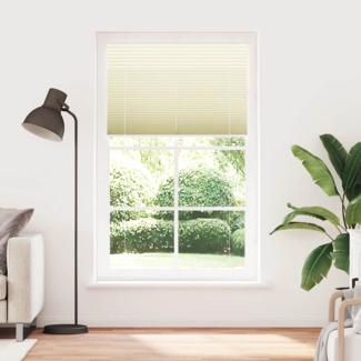 vidaXL Plissee Creme 115x200 cm Stoffbreite 114,4 cm Polyester 4015316