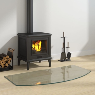 vidaXL Kaminofen Glasplatte 100x50 cm 324153