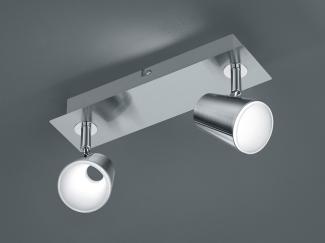 TRIO LED-Anbauleuchte NARCOS 2x6,5W 3000K 1200lm nickel Konv IP20 285 x 75 x 160 mm