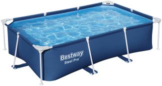 Steel Pro™ Frame Pool ohne Pumpe 259 x 170 x 61 cm, dunkelblau, eckig