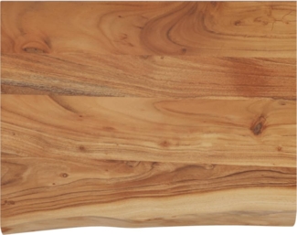 vidaXL Baumkante ohne Halterungen, Massivholz Akazie natur, 50 x 40 x 3,8 cm